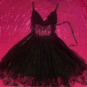 dollskill horoscopez black lace dress